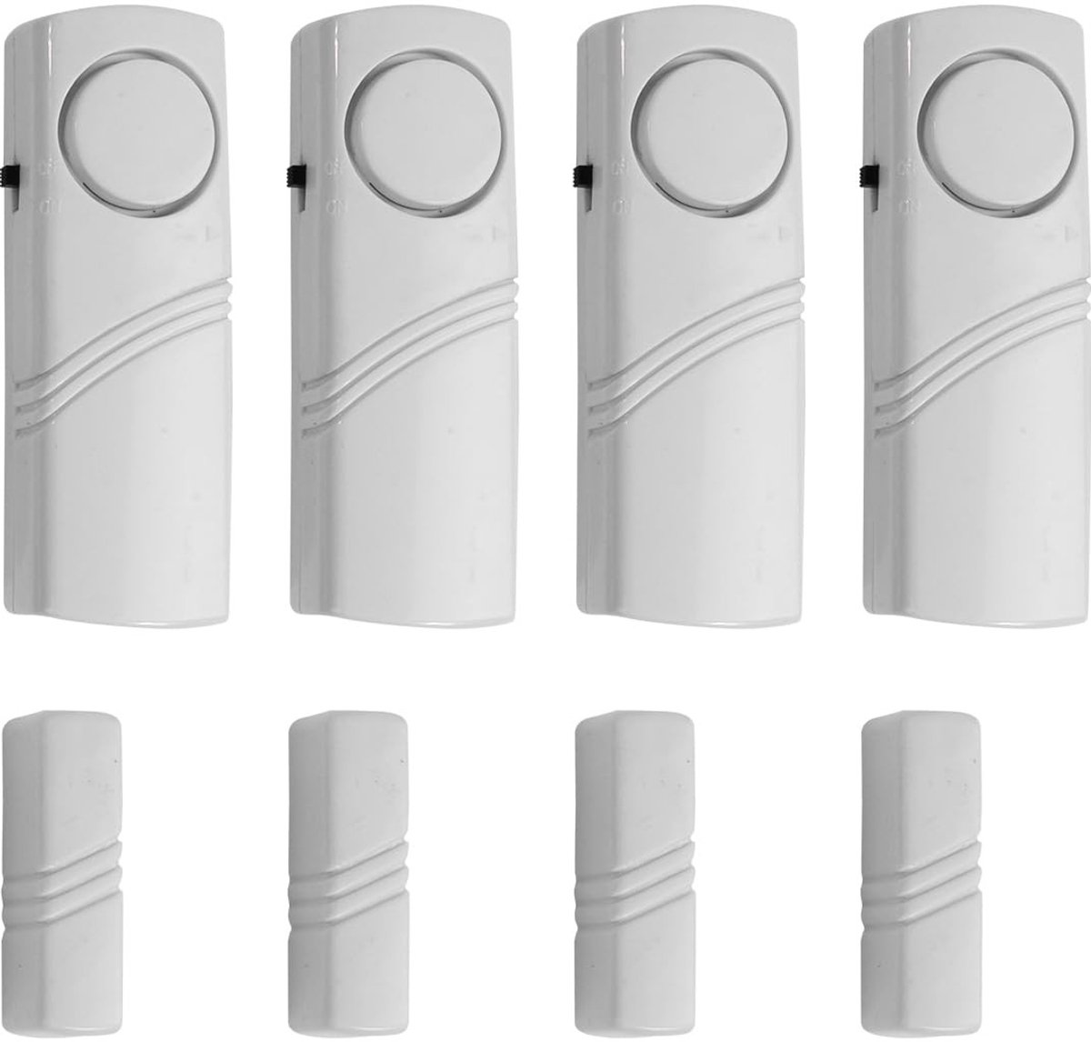 aladdien - Inbraakalarm - Draadloze veiligheidssensor - 120 dB - Wit - Deur- en raam beveiliging - Alarm voor schuur en garage - Compact model