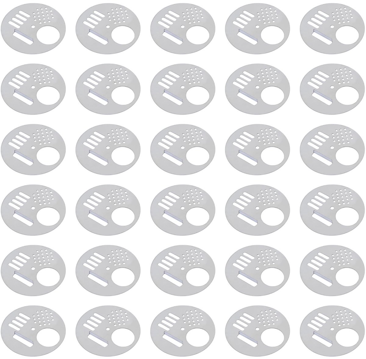 aladdien - Bijenkorf Ingang Deuren - 30 Stuks Rvs - Beekeeping Tools - 6.8cm Disc Set - Ideaal voor Bijenhouden - Hoogwaardige kwaliteit