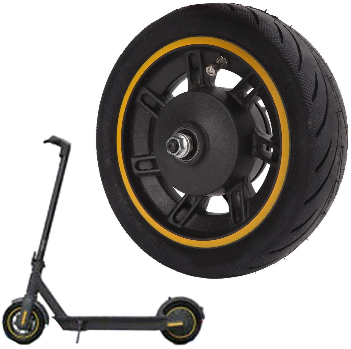 aladdien - G30 velg - 10 inch voorwiel - Robuust en duurzaam - Vervangingsband - Geschikt voor 9 G30 elektrische scooter