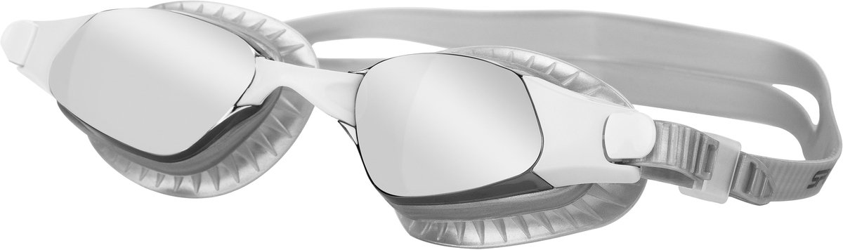Spokey ERISK Zwembril - Zwart - Anti-Fog - UV-bescherming - Polycarbonaatlens - Siliconen afdichtingen - Dubbele siliconen band