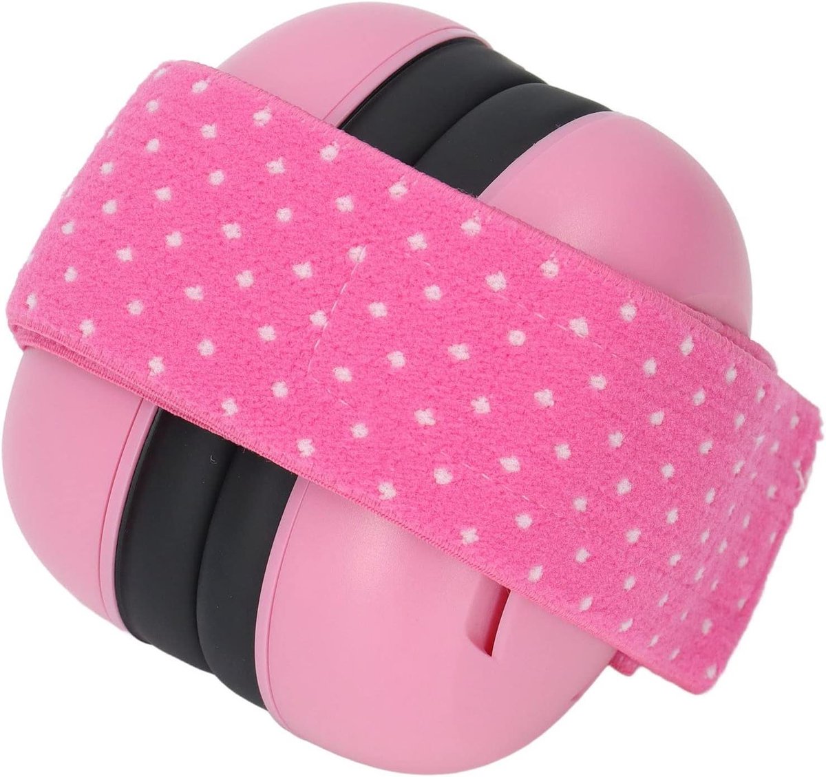 Baby Earmuffs, ABS Shell Noise Cancelling Pillow Design Baby Ear Protection Headphones with Elastic Headband To Prevent Baby Hearing Damage and Sleep (Pink)
