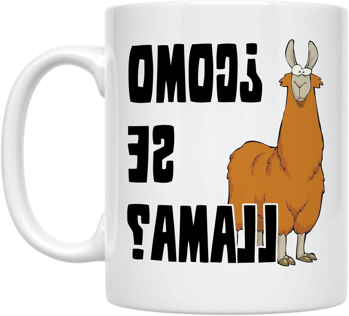 Koffiemok - Theekop - Ochtenddrankje Genieten - Grappige Spaanse Tekst - 312 ml - Wit
