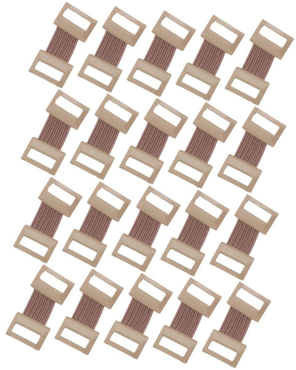 Verbandclips - Verbandgespen - Verband Bevestigen - Elastische Band - 20 Stuks - Lichtbruin