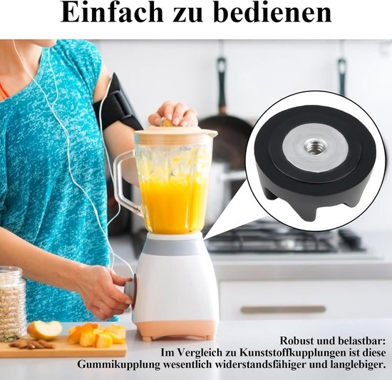 Rubberen Koppelingskoppeling - Aandrijving met Verwijderingsgereedschap - 5 stuks koppeling voor mixer — afbeelding 2