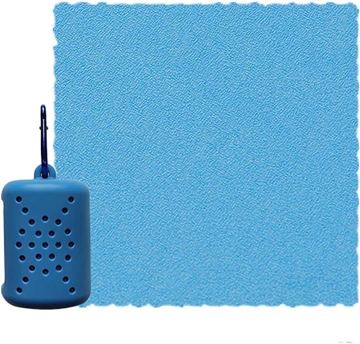 Sporthanddoek Microvezel - Sneldrogende Doek - Sport en Reizen - Licht en Absorberend - 40x40 cm - Blauw