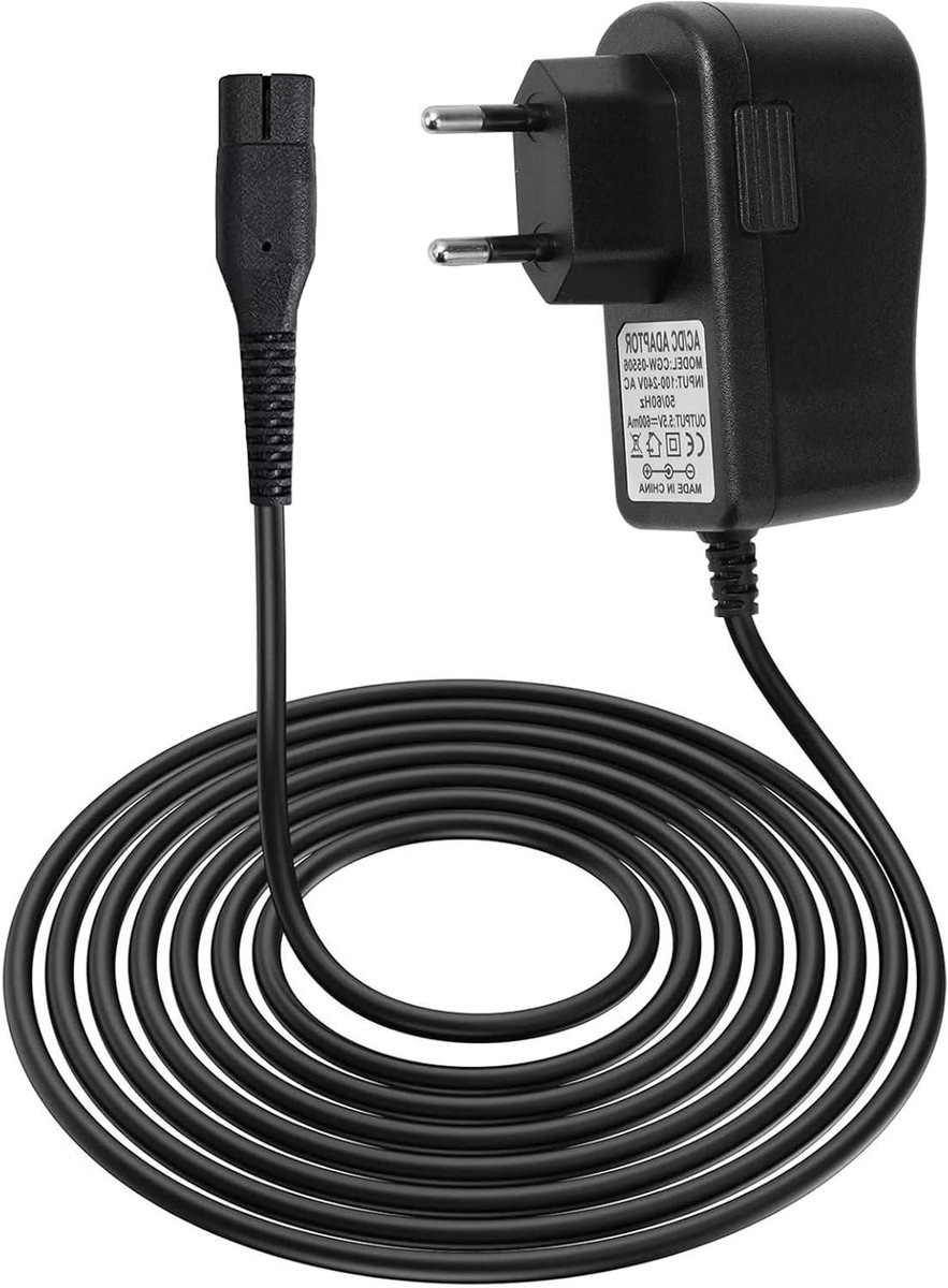 Oplaadkabel - Adapter Snoer - Glasreiniger Laden - Veilig en Snel - 5.5V - Zwart