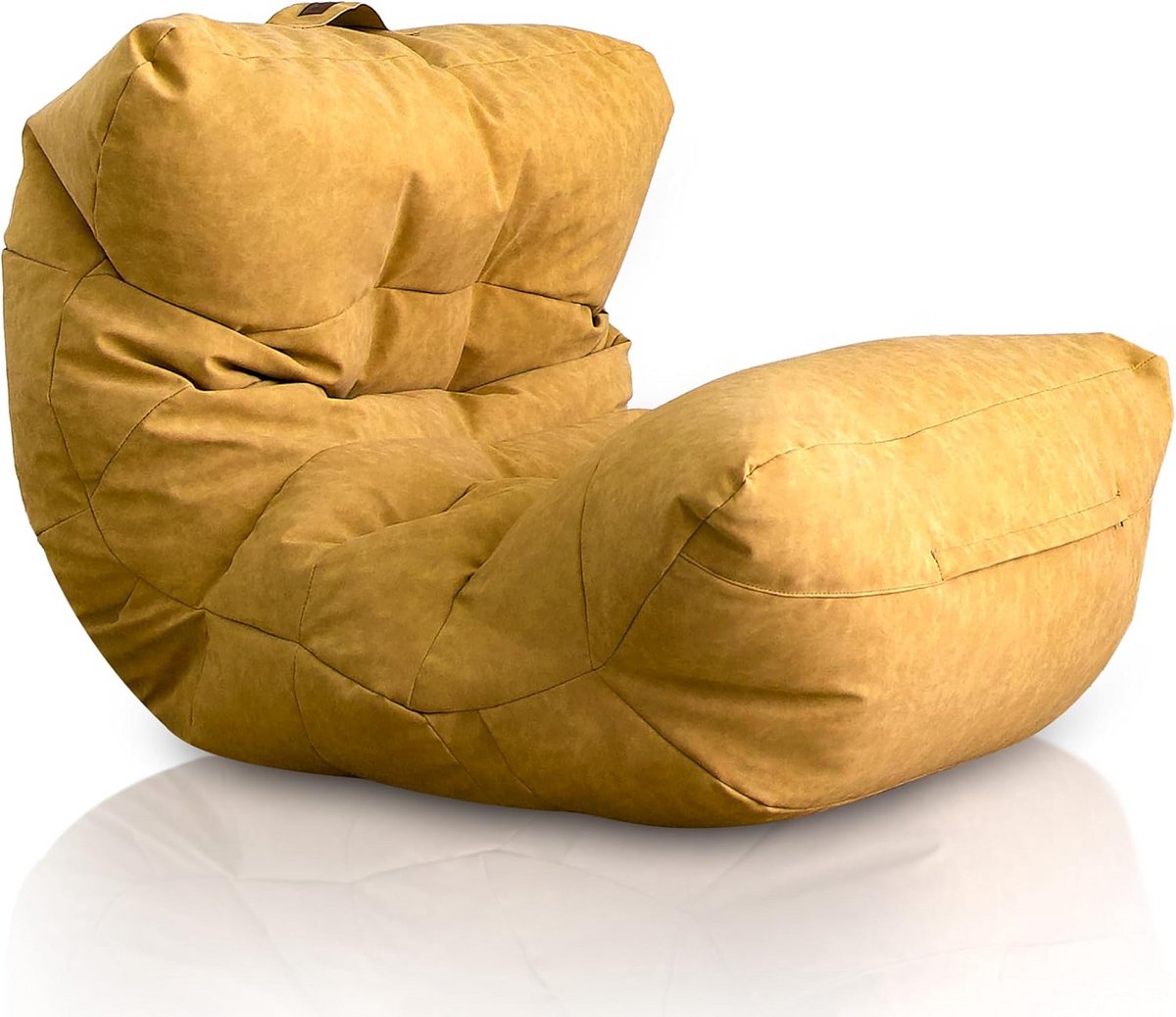 Luxe Zitzak van Kunstleer XXL - Grote Comfortabele Lounge Pouf voor Woonkamer en Slaapkamer
