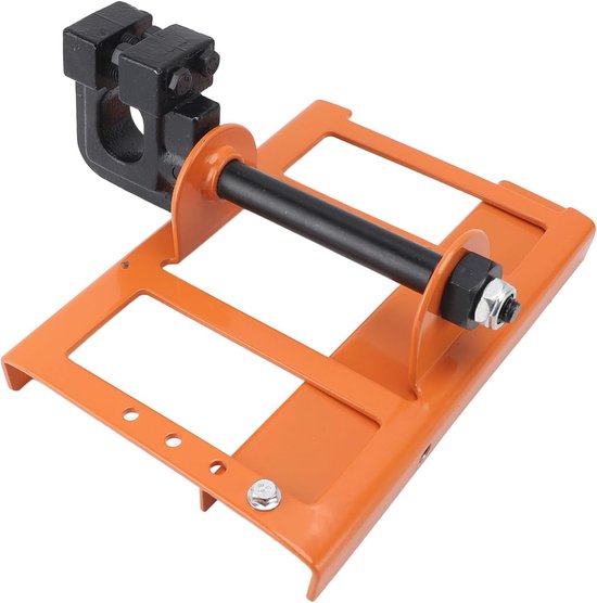 Kettingzaagmolen Opzetstuk - Houtzaag Geleider - Precisie Hout Zagen - Verticale Snijmethode - 20 x 14.5 cm - Oranje Geel — afbeelding 2