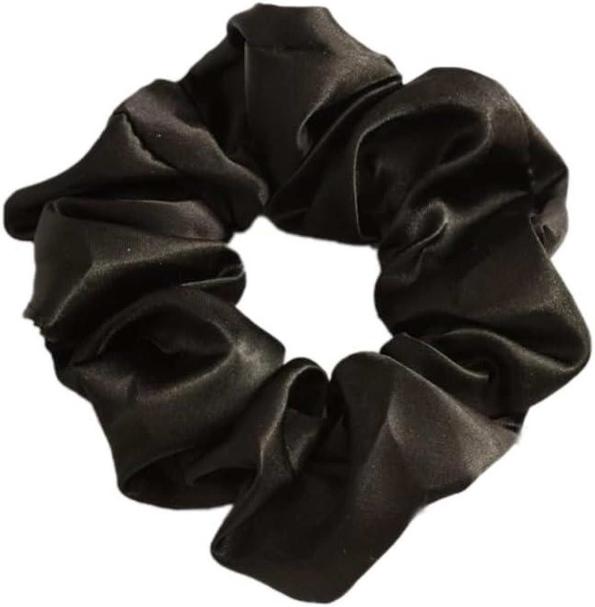 Haarelastiekjes Set - Zijde Scrunchies - Haar Styling - Natuurlijke Haarverzorging - 10 Stuks - Zwart