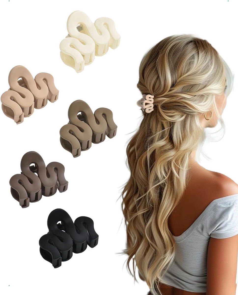 Haarspeldjes Set - Mini Accessoires - Dagelijkse Styling - Antislip Grip - 4 cm - Mat