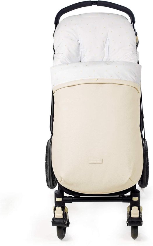 Voetenzak Kinderwagen - Winterhoes Buggy - Warm Blijven - Universele Pasvorm - 47 x 91 cm - Beige van Merkloos — afbeelding 5