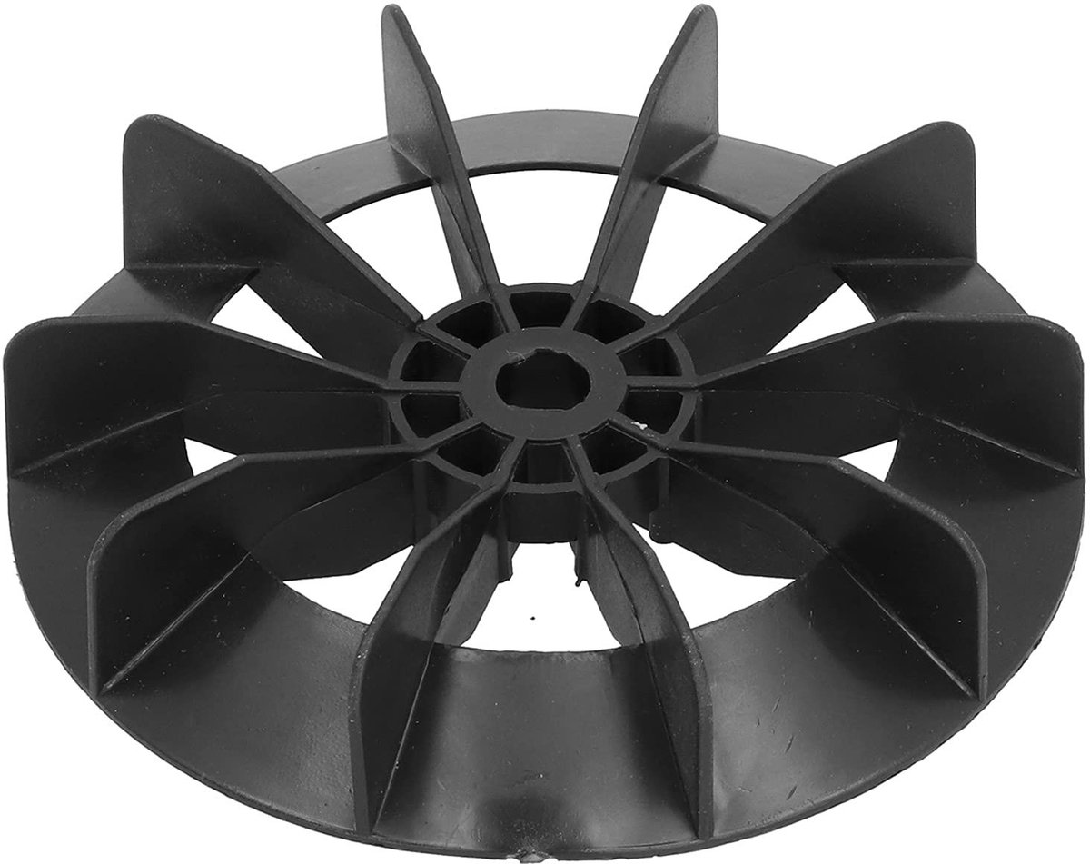 aladdien - Ventilatorbladen voor luchtcompressor - Vervangingsset - 150 mm - Zwart - Kunststof - Geschikt voor kleine luchtcompressoren - Directe motor
