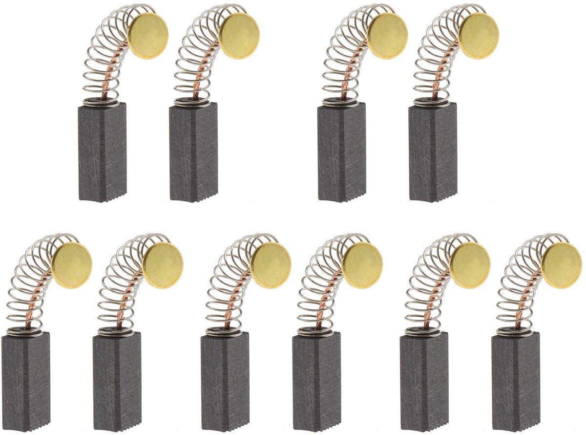 ONF3 - Motor Carbon Borstels - Universele Vervangingen - 5 Paar - 13mm x 8mm x 5mm - Ideaal voor Hoek Grinder en Orbitale Sander - Hoogwaardige ...