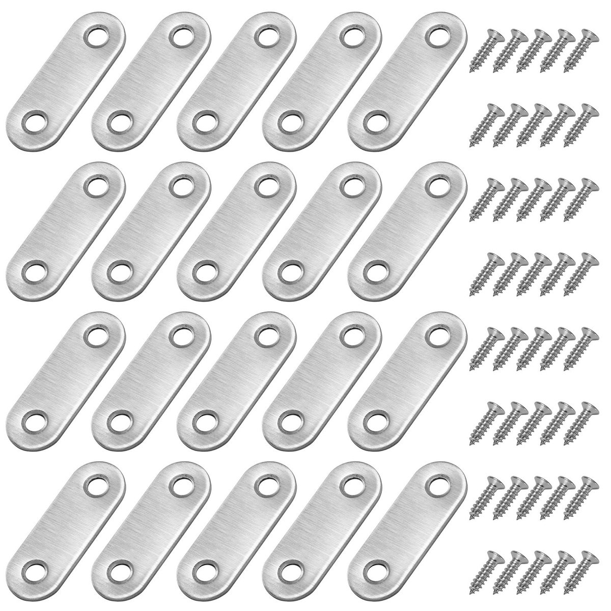 aladdien - Corner Connector - Flat Corner Clamps - Ideaal voor meubelverbindingen - 46 x 16 mm - Hoekbeugels - Versterk jouw meubels - Geschikt ...