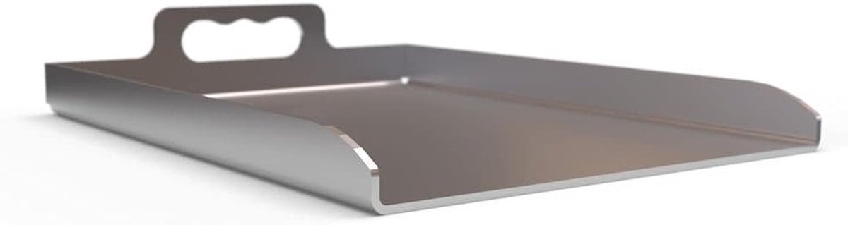 Roosterplaat RVS 30x40 cm - Vervormingsvrije Plancha voor Gas en Houtskool BBQ