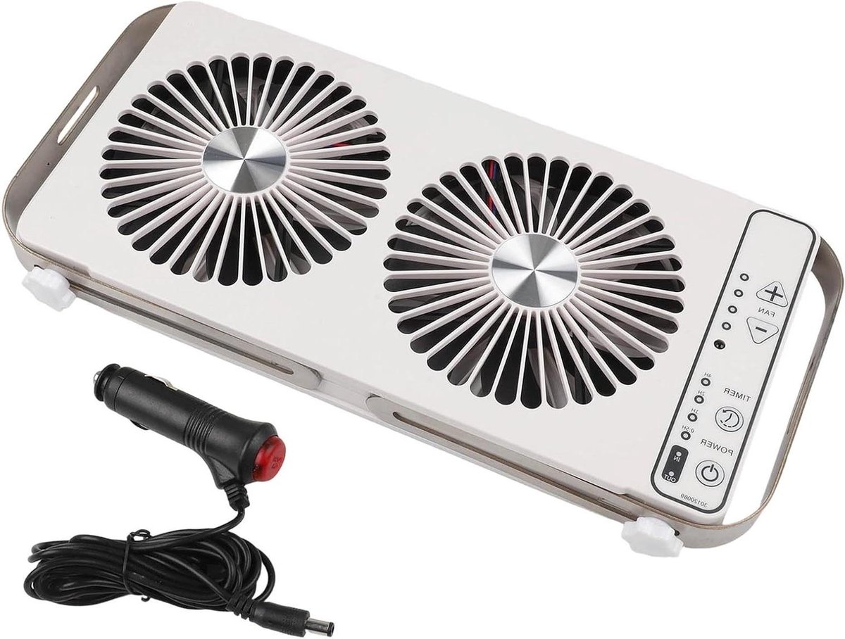 Dakluik Ventilator - Camper Fan - Frisse Lucht - Verstelbare Maat - 37.5-59 cm - Wit
