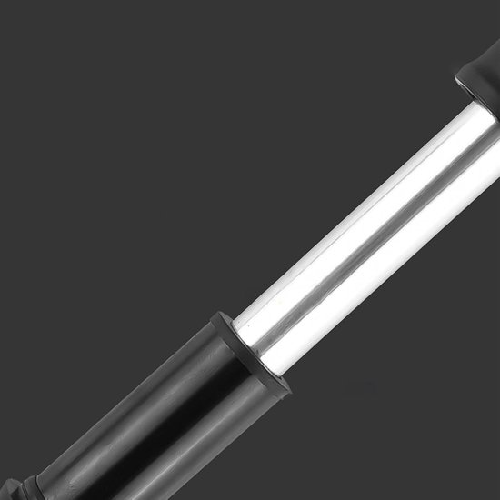 Hogedruk Fietspomp - Mini Pomp - Banden Oppompen - Snel en Draagbaar - 19.5 cm - Grijs — afbeelding 3