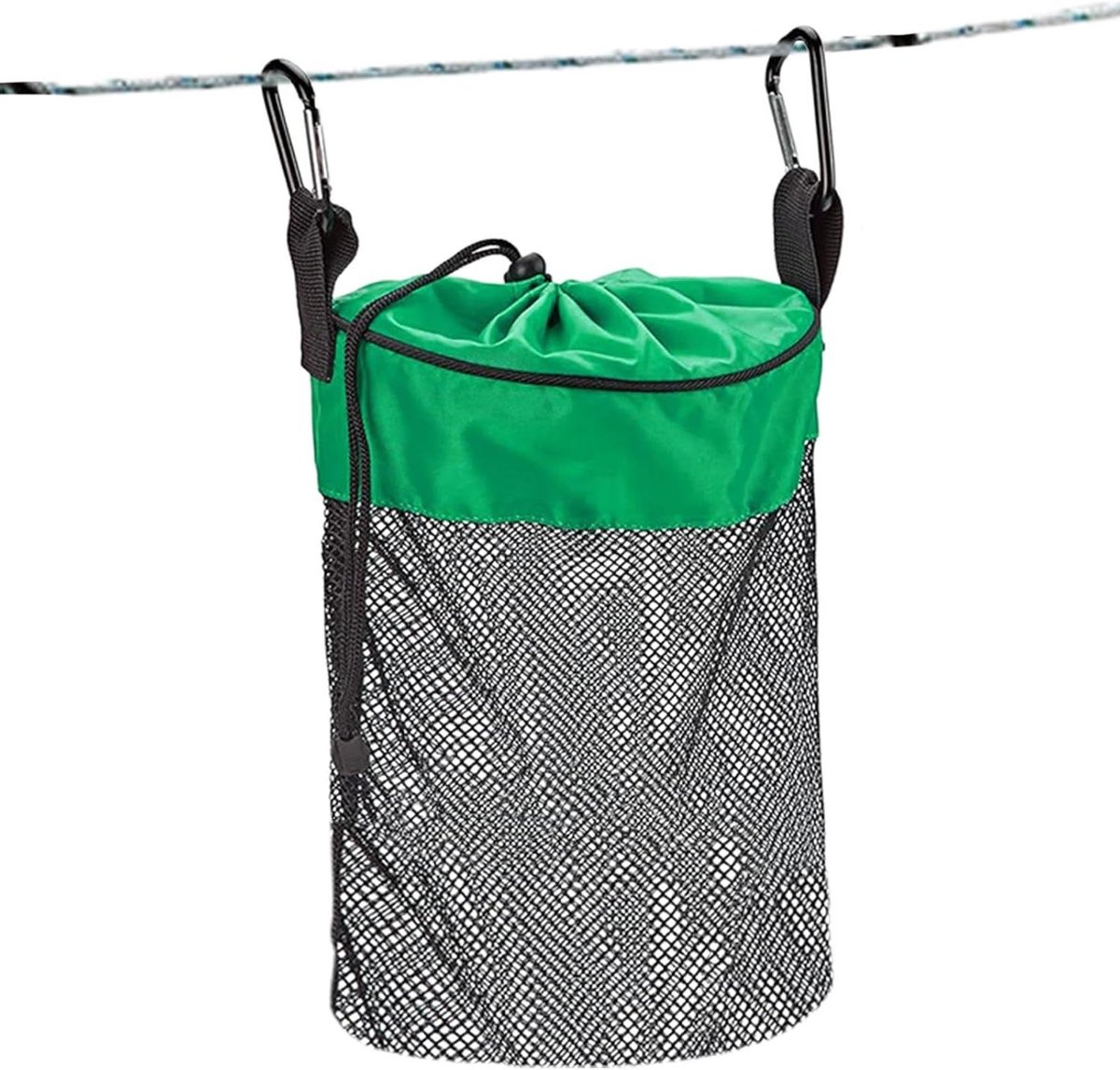 Wasknijperhouder - Wasknijperzak - Kleding Ophangen - Machinewasbaar - 387 cm - Groen