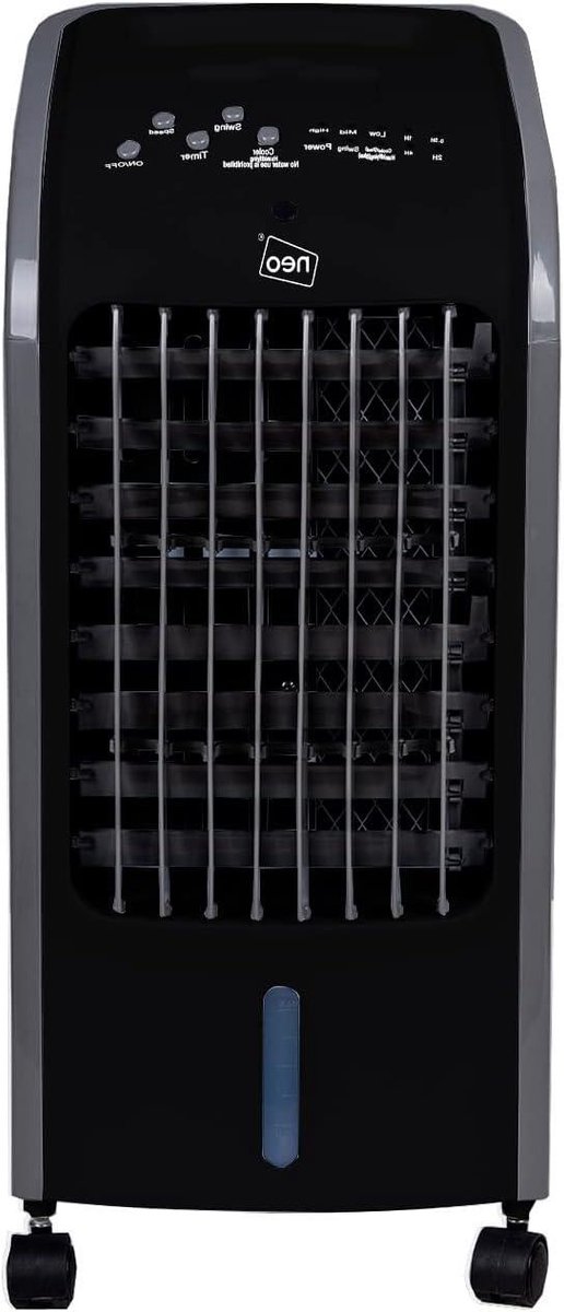 Mini Air Cooler - Ventilator Koeler - Persoonlijke Koelte - Oscillerende Toren - 4L Tank - Zwart