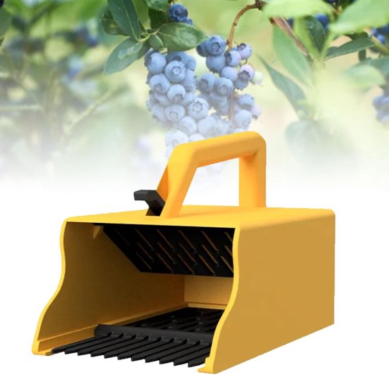 Bessenplukker Hark - Fruitplukker Kam - Efficiënt Bessen Plukken - Ergonomische Handgreep - 18 x 16 x 15 cm - Blauw — afbeelding 3