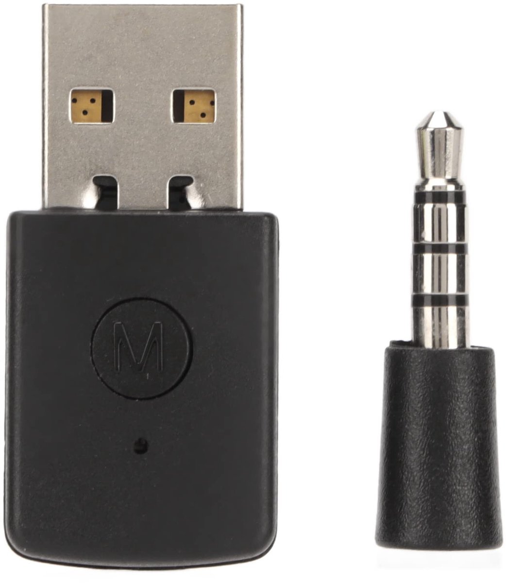 ONF3 - USB Bluetooth Adapter - Bluetooth Ontvanger en Zender - 10 Meter Bereik - Compact en Lichtgewicht - Geschikt voor PS Controllers - 3.5mm ...