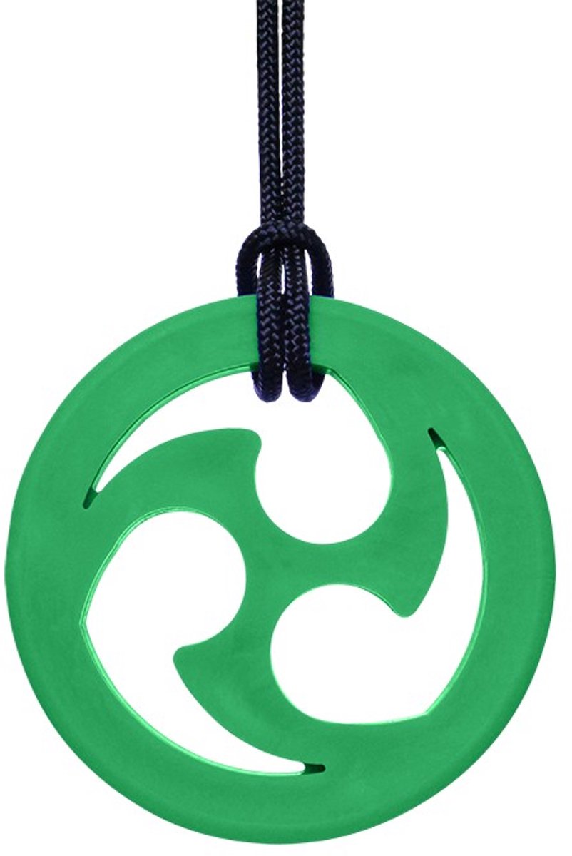 ARK Therapeutic kauwketting speelgoed Ninja Star groen XXT sensorisch.
