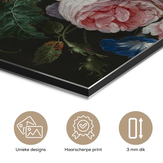 Aluminium schilderij 150x100 cm - Wanddecoratie metaal - Zestig jaar getrouwd - Huwelijk - Spreuken - Quotes - Metalen muurdecoratie woonkamer - Decoratie industrieel - Foto op dibond - Industriële accessoires slaapkamer