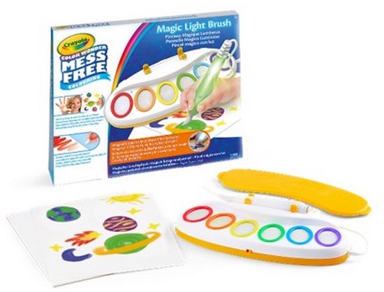 CRAYOLA - Colour Wonder - Hobbypakket - Magic Light Brush - Magische lichtborstel voor vlekvrij schilderen