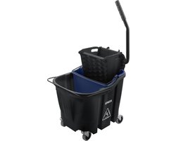 Professionele Dweilkar Set met Zijpers Wringer en Vuilwater Bak - 35L