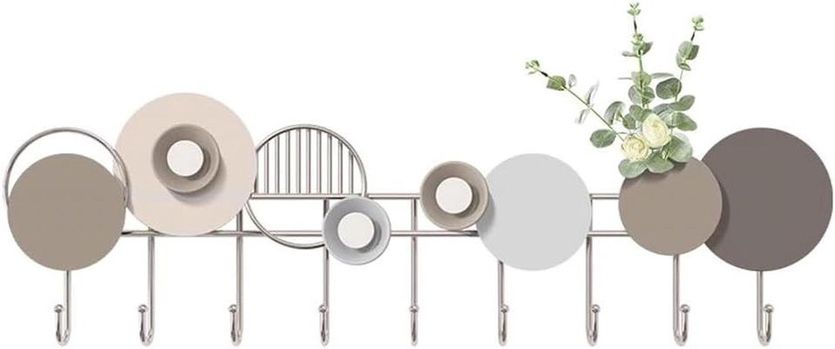 Wandhanger - Kledinghaak - Opbergen Thuis - Roestvrijstaal - Groot - Wit