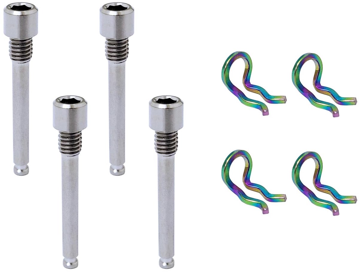 Young Wolf Titanium Fietsrem Caliper Schroeven M4 - 4 Sets Compatibel met Shimano