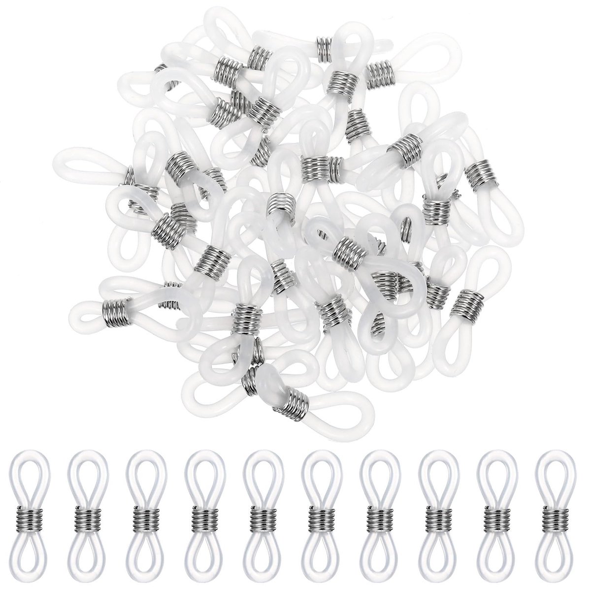 aladdien - Silicone Brilkettingen - 50 Stuks Verstelbare Houder voor Brillen en Neppet - Ideaal voor Brillendragers - Accessoires - Verliespreventie...