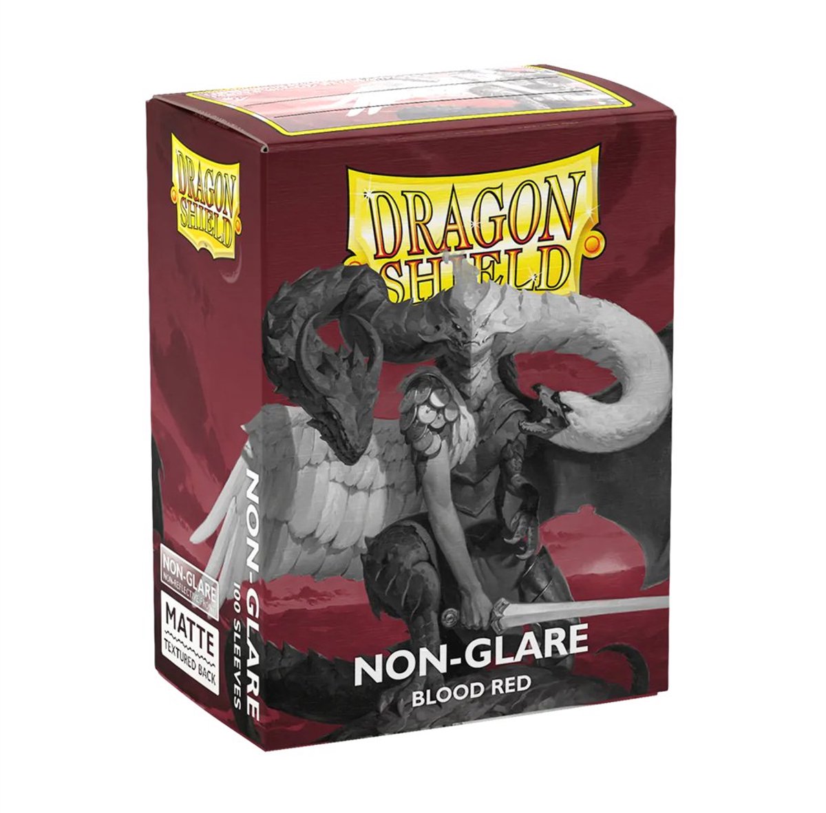 Dragonshield 100 Box Sleeves Non-Glare Matte Blood Red