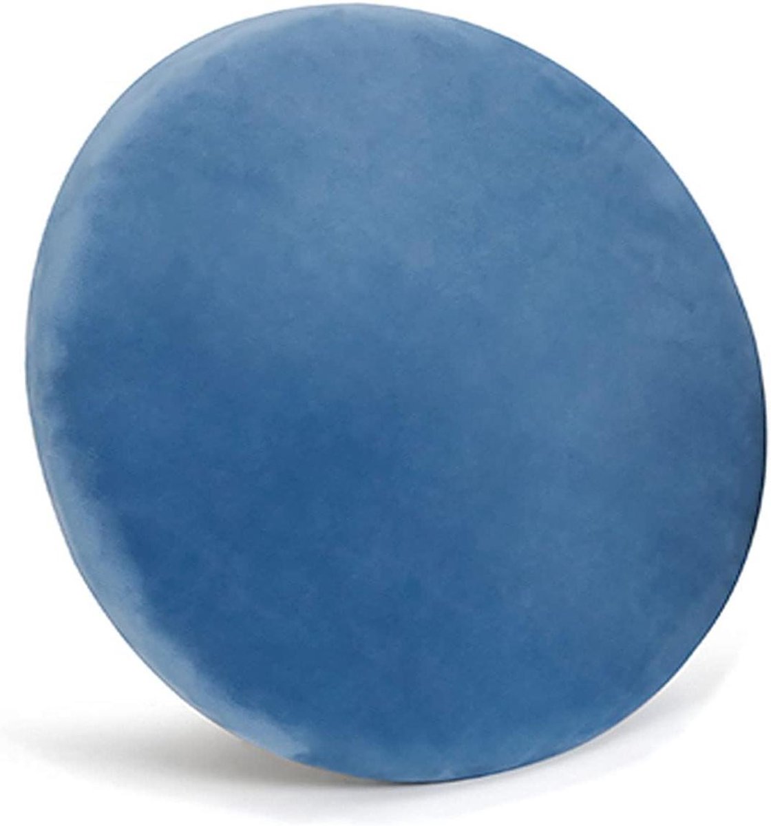 Ronde Zitkussens - Stoelkussens Set - Comfortabel Zitten - Traagschuim Binnenkern - Set van 4 - Blauw