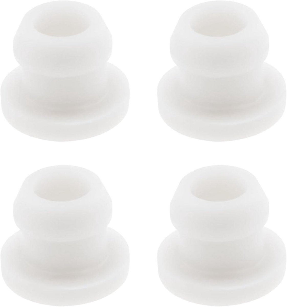 Kookplaat Doorvoertules - Rubberen Grommets - Stabiliteit Camper - Temperatuurbestendig - 4 stuks - Wit
