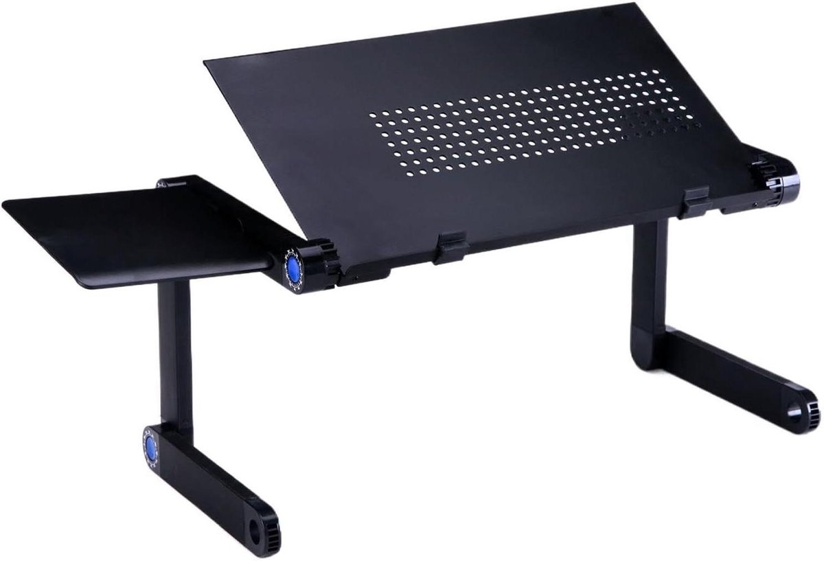 Laptop Bedbureau - Opvouwbare Tafel - Comfortabel Werken - Verstelbare Hoeken - 5.4 x 28.2 x 5.4 cm - Zwart