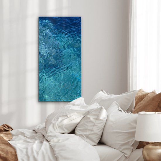 Décoration murale Métal - Aluminium Peinture Industrielle - Mer - Golf - Water - 40x80 cm - Dibond - Photo sur aluminium - Décoration murale industrielle - Pour le salon / chambre