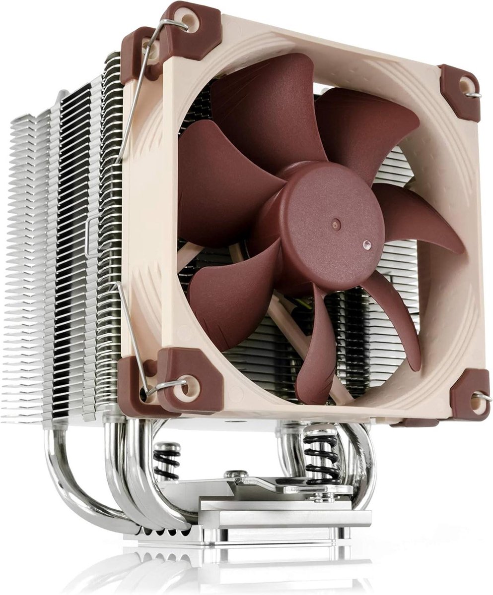 Processorkoeler - CPU Koeler - Stille PC - Compact Ontwerp - 125mm Hoogte - Bruin