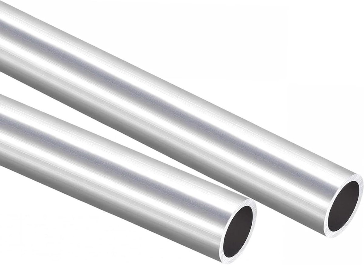 Aluminium Buizen - Ronde Profielen - Industriële Projecten - Naadloze Constructie - 30x26mm 300mm - Zilver