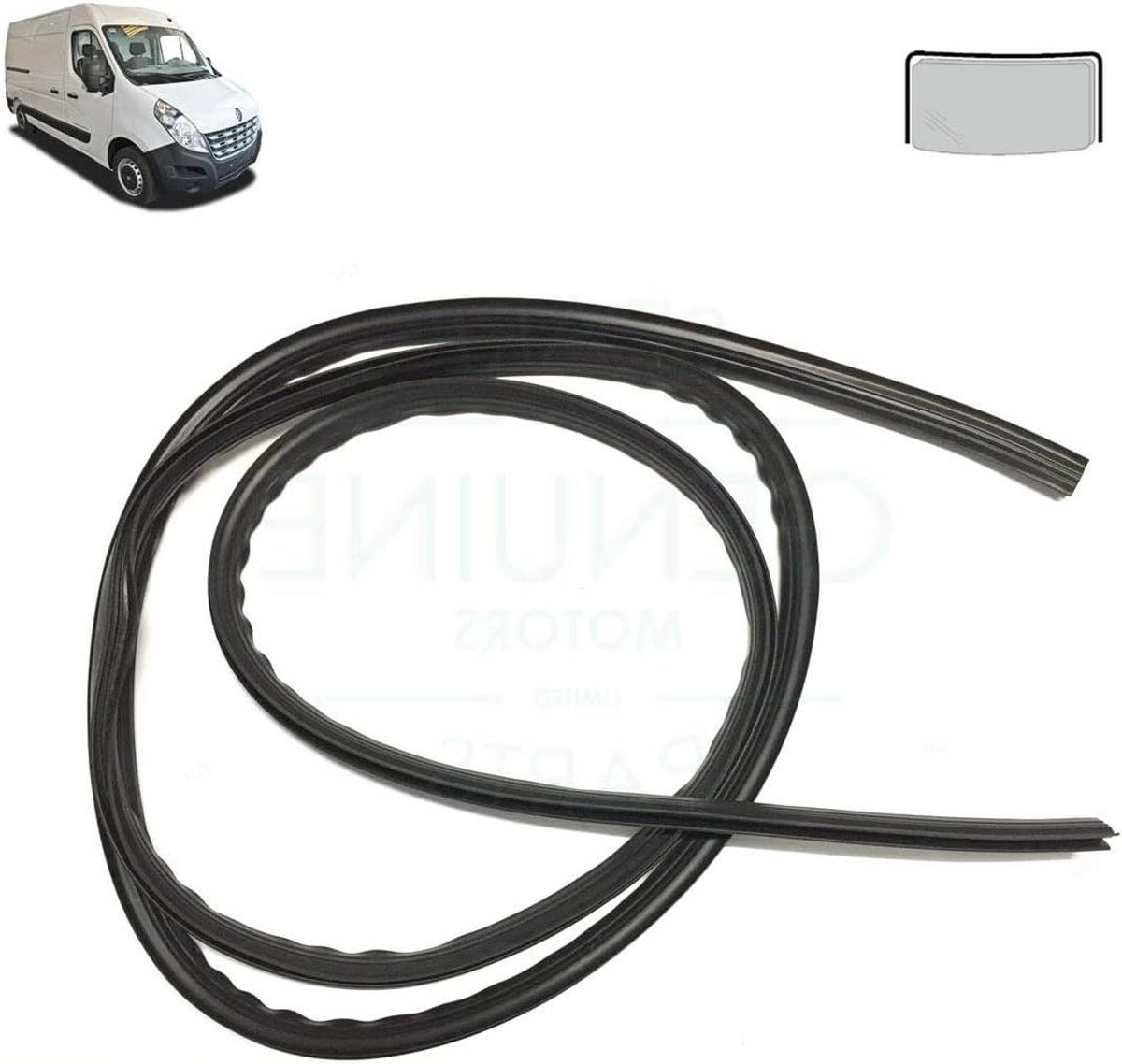 Voorruit Rubber - Glas Afdichting - Auto Onderhoud - EPDM Kwaliteit - 35x35x5 cm - Antraciet