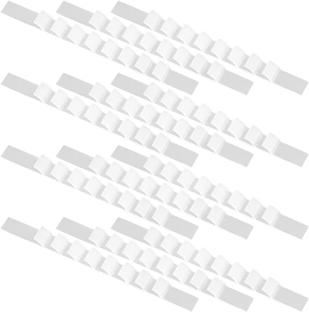 Hanger Strips - Kledinghaken Grip - Kleding Opbergen - Zelfklevend Antislip - 200 Stuks - Wit