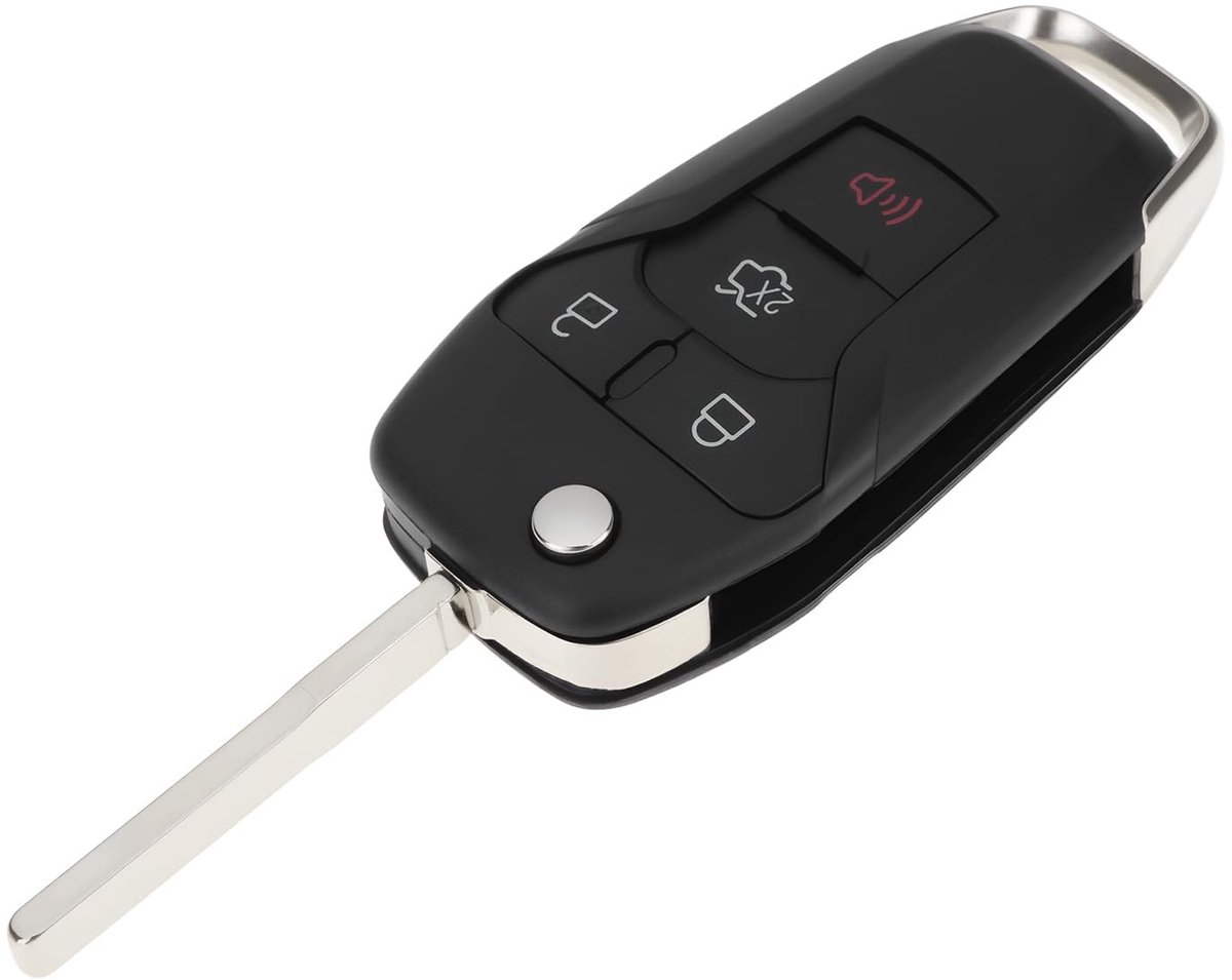Dailygoods - Autosleutelbehuizing - Vervangende sleutel - Perfecte pasvorm - Geschikt voor Ford F-Serie - Duurzaam materiaal - Auto accessoires - Rapt...