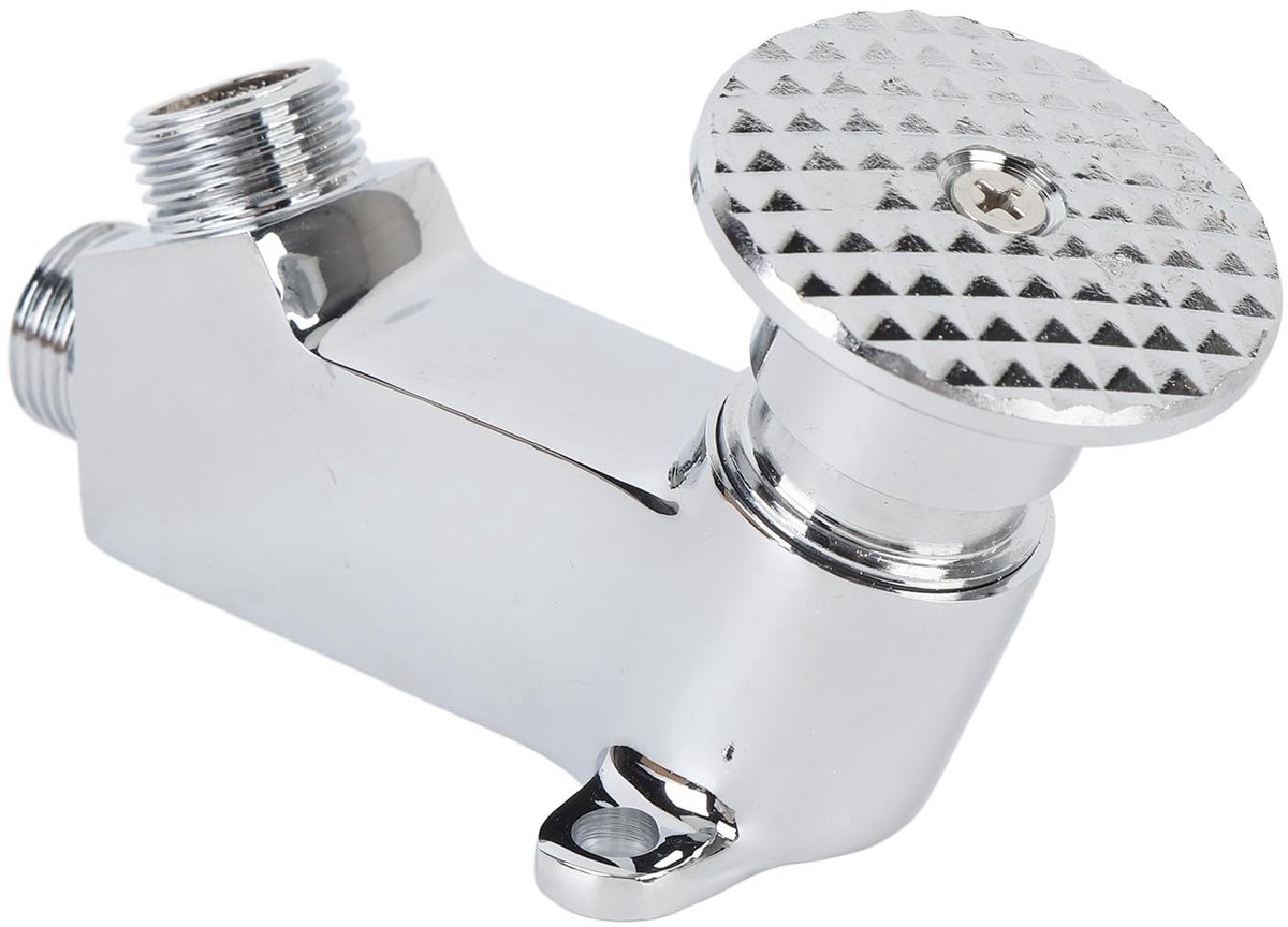 Touchless Voetpedaal Waterkraan - Handenvrije Brass Waterklep voor Wastafel