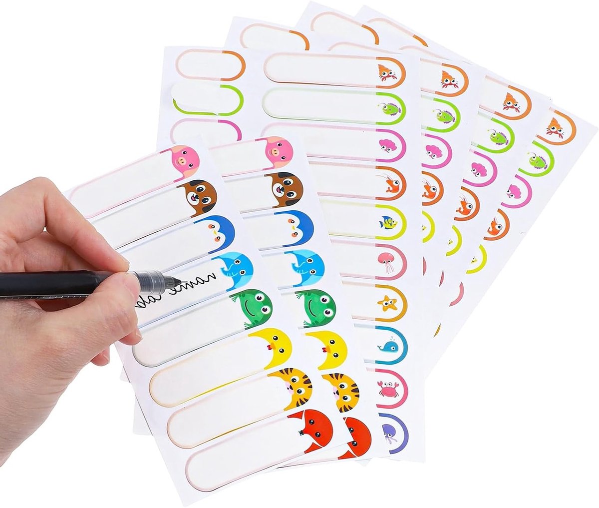 Persoonlijke naamstickers voor kinderen - Duurzaam, Waterdicht en Makkelijk te Plakken
