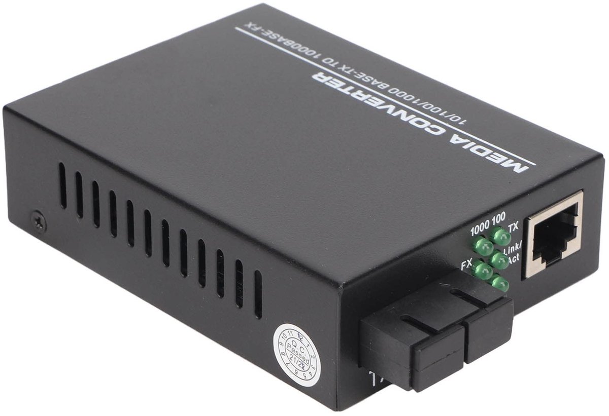ONF3 - Gigabit Ethernet Fiber Converter - Multimode - 1000 Mbps - Compact formaat - RJ45 - Ideaal voor netwerkuitbreiding - Geschikt voor thuis ...