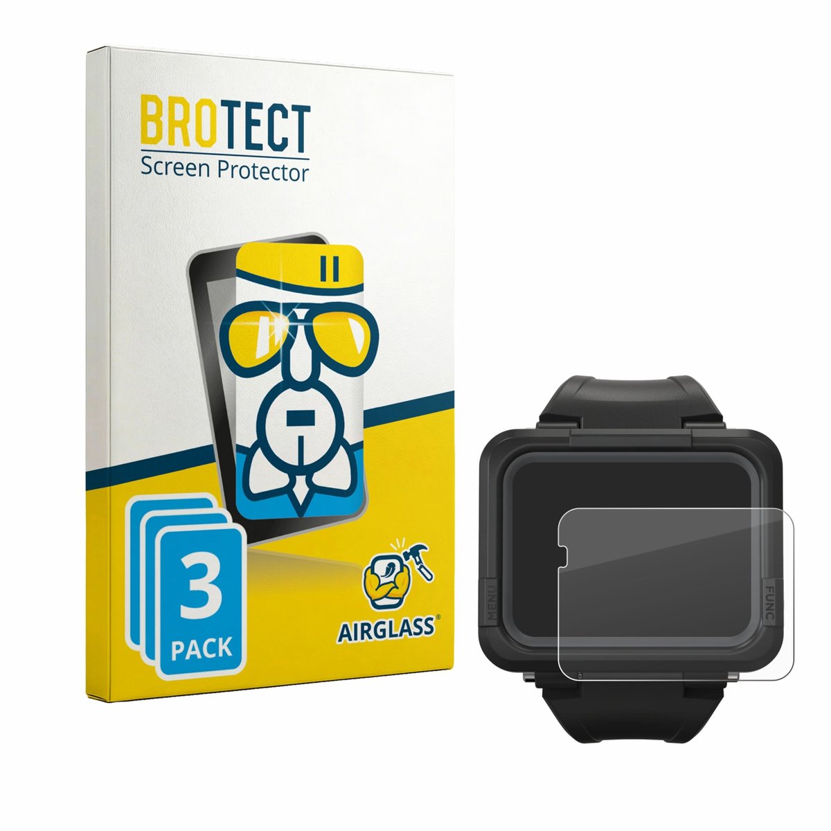 Screenprotector 3 Stuks voor Shearwater Peregrine TX Beschermglas transparant