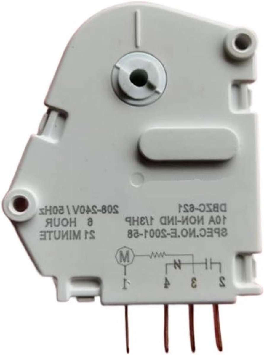 Koelkast Ontdooien Timer - Mechanische Ontdooier - Koelkast Onderhoud - Automatische Interval Aanpassing - 1 stuk - Wit