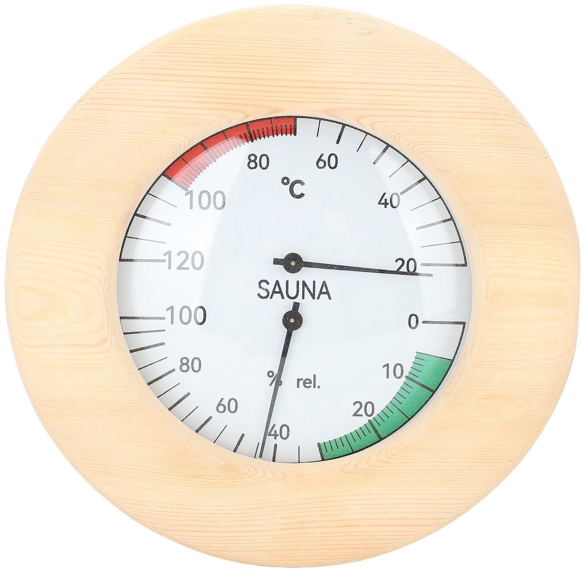 ONF3 - Sauna Thermometer - Hygrometer - Wandmontage met Houtconstructie - Nauwkeurige metingen - Geschikt voor binnen en buiten - Ideaal voor we...