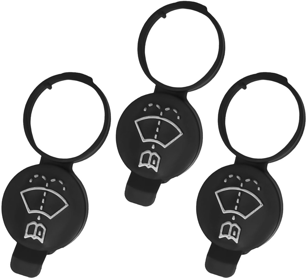 Set van 3 Windscreen Wiper Spray Deksels - Auto Accessoires voor Vervanging