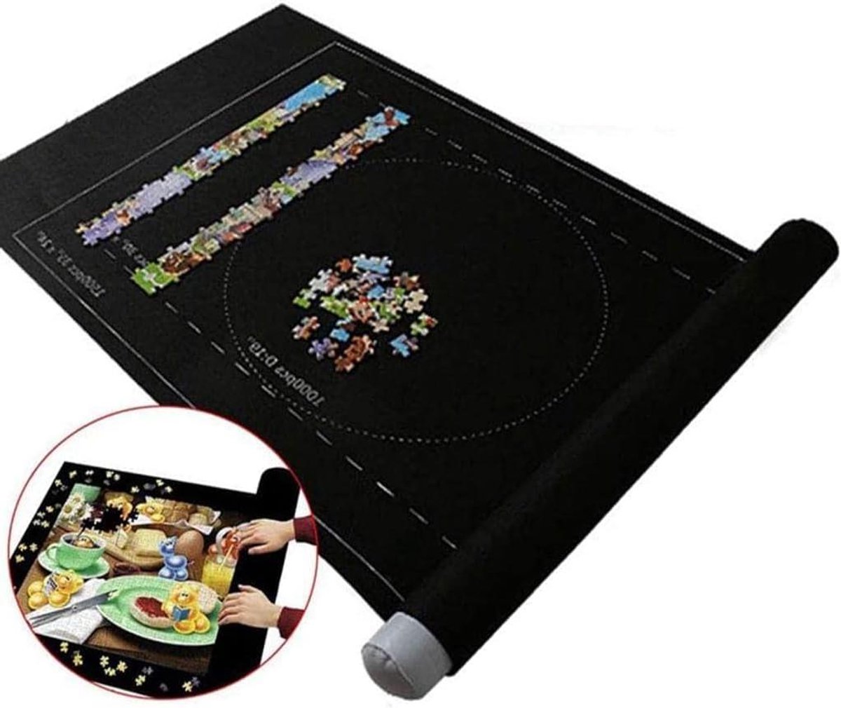 Puzzelmat - Opbergmat Puzzel - Puzzels Opbergen - Ruimtebesparend Ontwerp - 99x150cm - Zwart